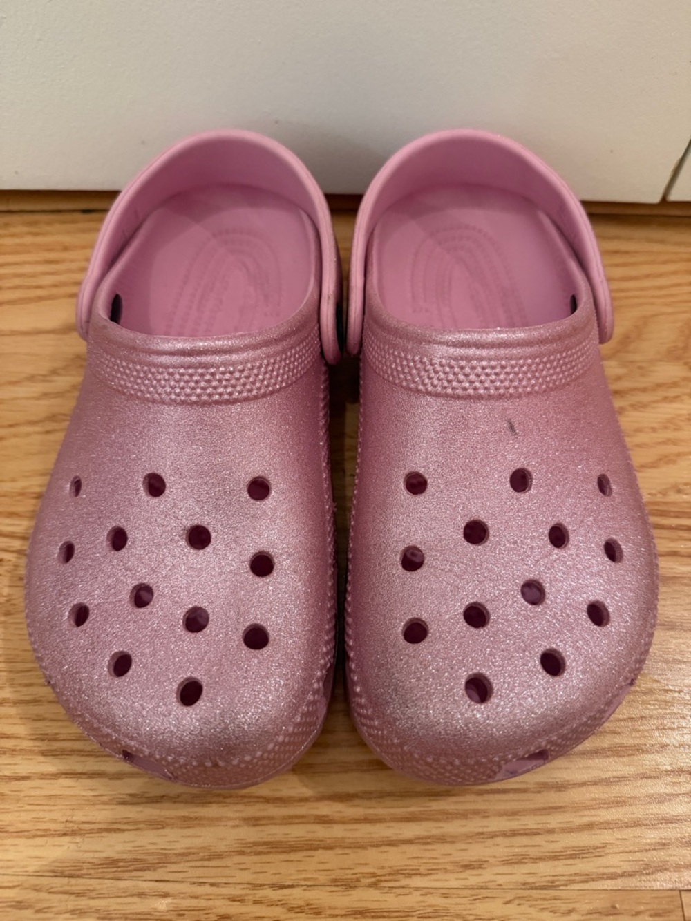 Sparkly Pink Crocs